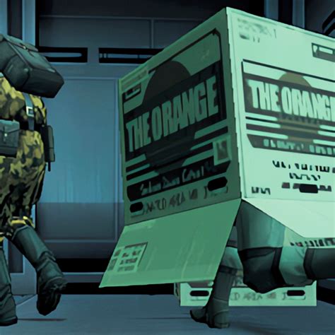 metal gear solid 2 strut a cardboard box|snake in cardboard box.